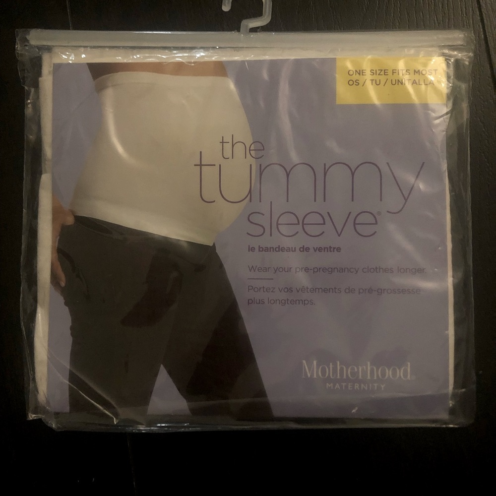 4/$20❗️Motherhood Maternity -Tummy Sleeve White